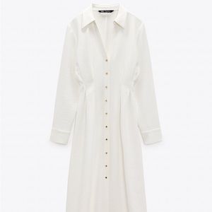 Zara tailored shirt dress